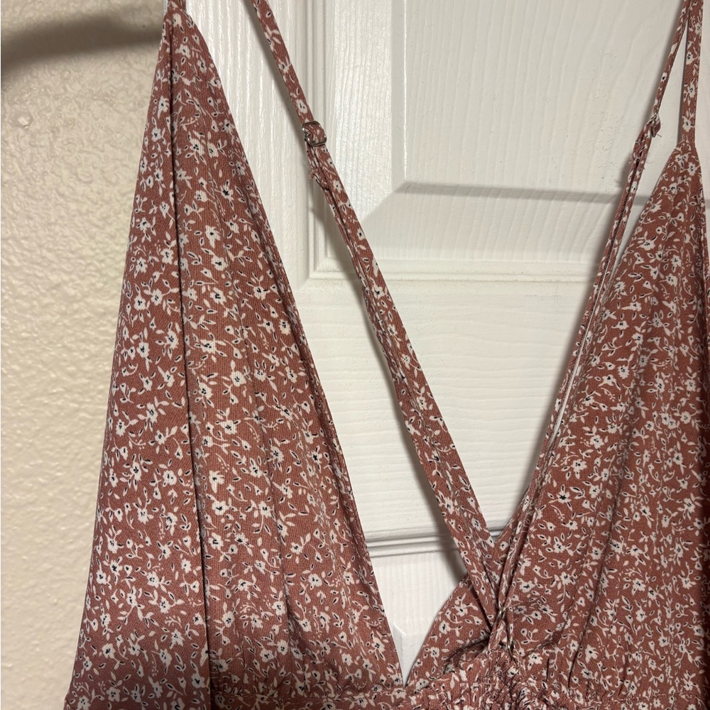 Blush Bj mauve floral maxi dress size L - Picture 12 of 15